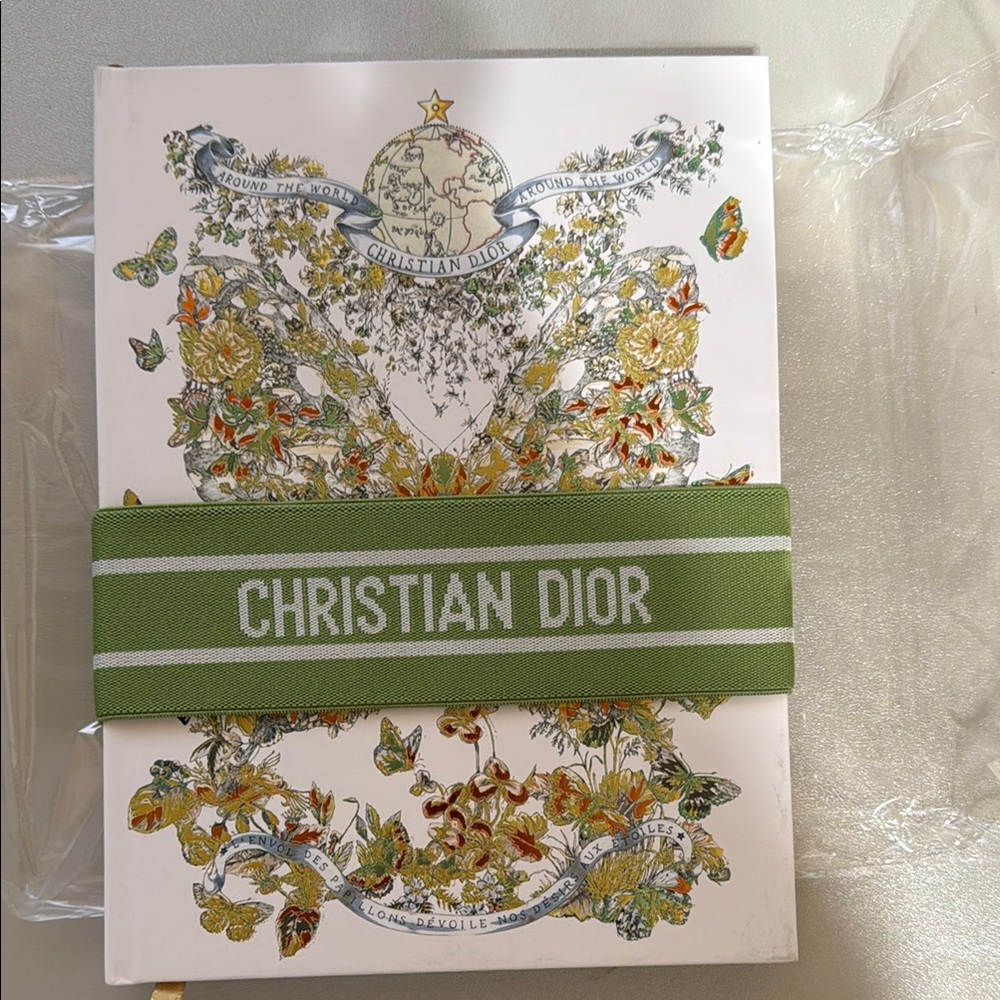 Christian Dior Decorative Notebook with Green Band
